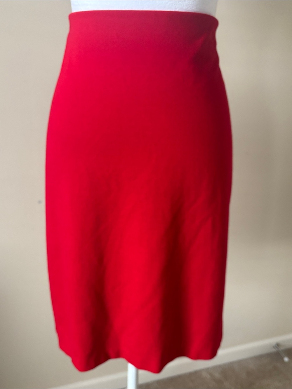 Premise Vibrant Red Midi Pencil Skirt